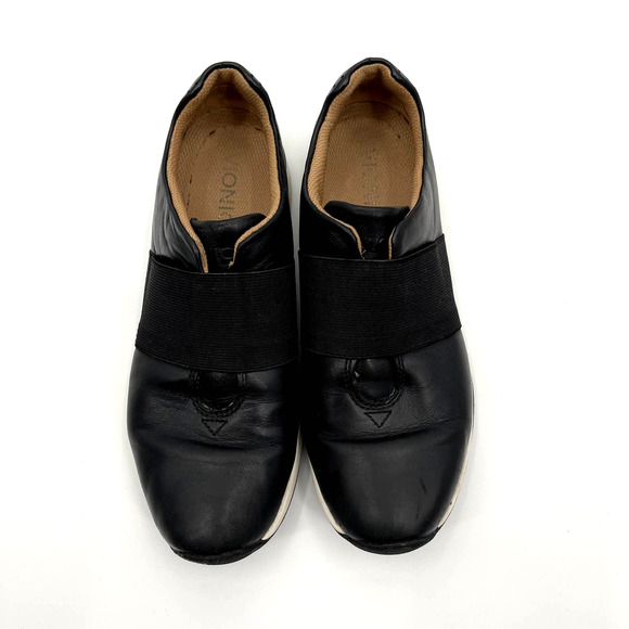 Vionic Cosmic Codie Casual Sneaker Black Size 7 Leather‎ Comfort Shoe Orthopedic - Picture 4 of 16